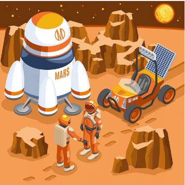 First Humans Land on Mars
